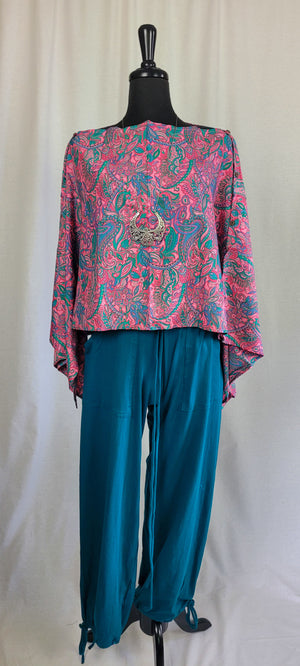 Multi- Wear Tunic Blouse ~ Indigo Collection
