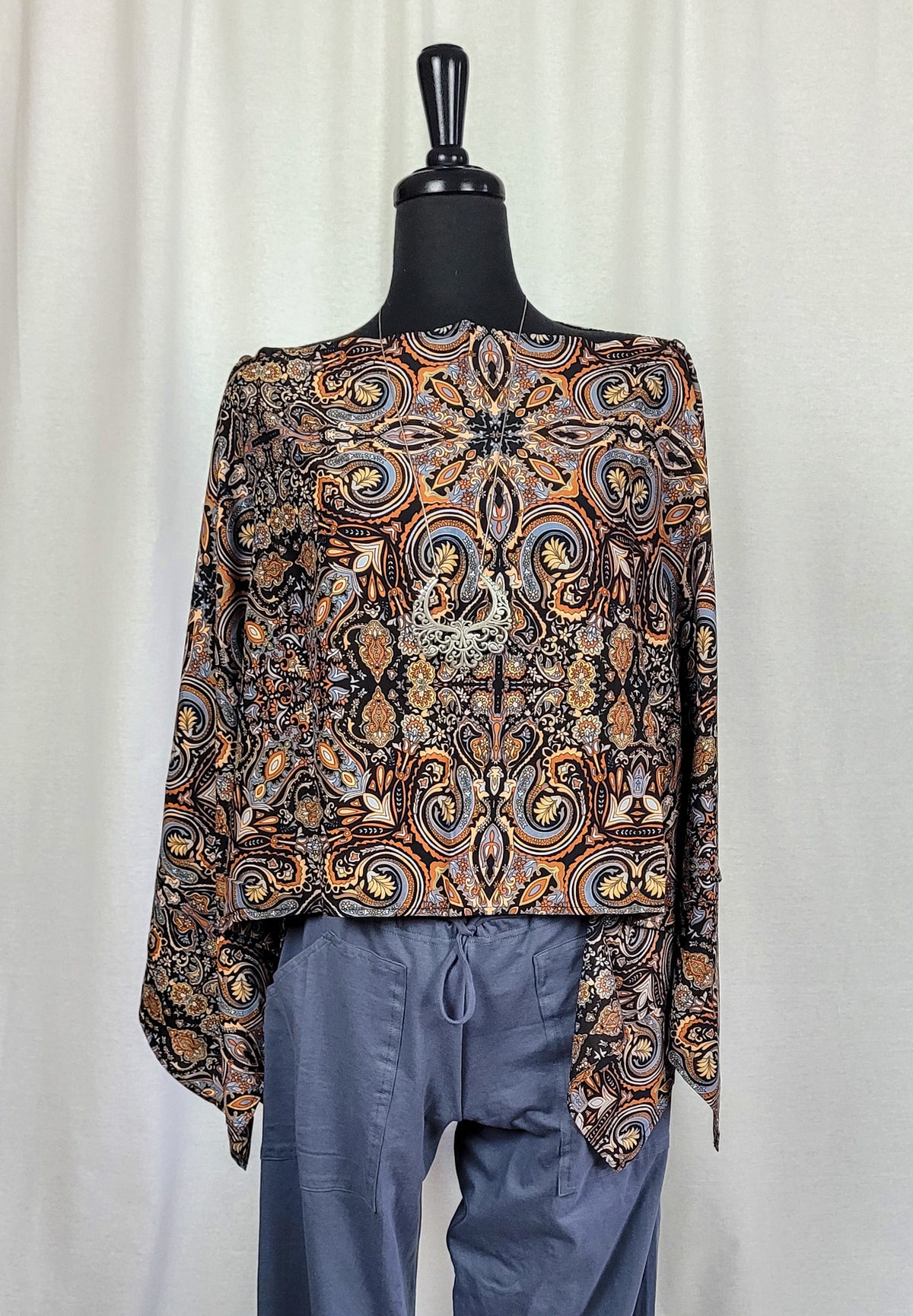 Multi- Wear Tunic Blouse ~ Indigo Collection
