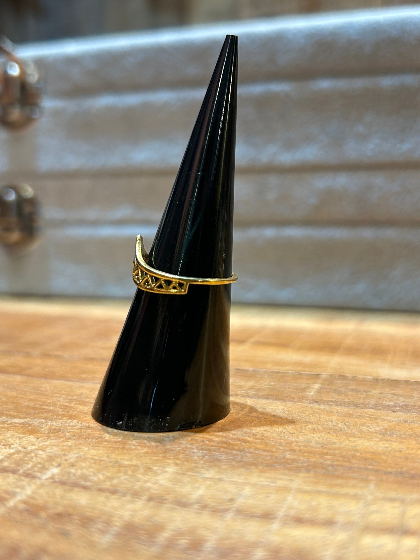 Pointed Mountain Peak Brass Ring