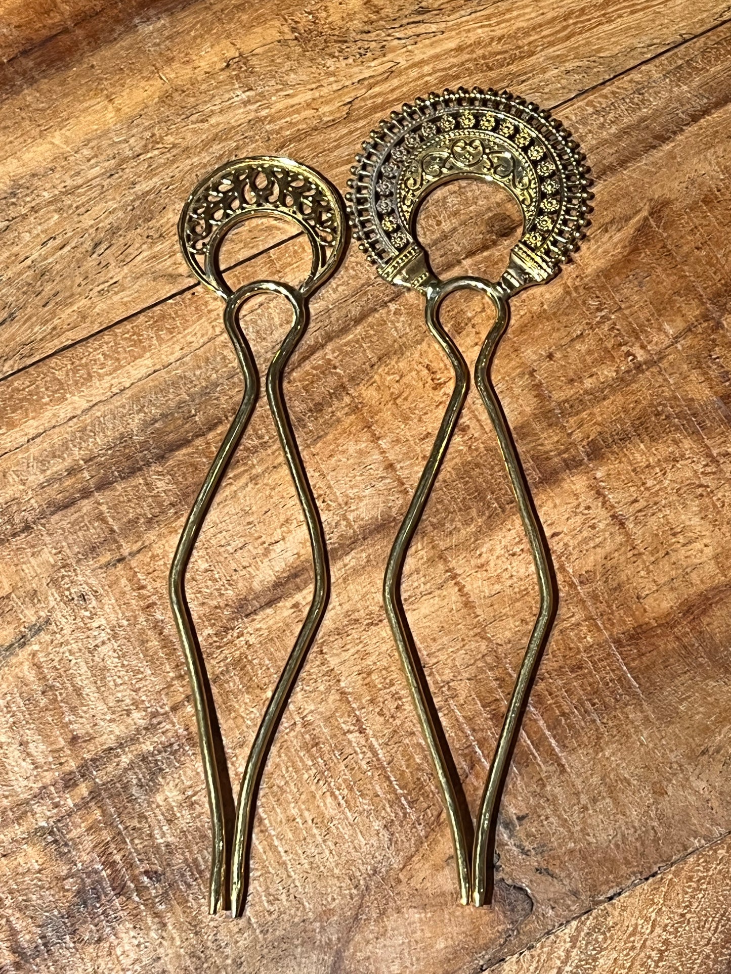 Brass Hair Sticks