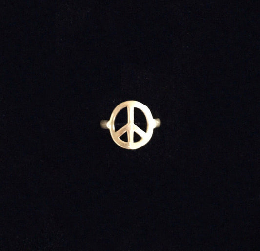 Peace Brass Ring
