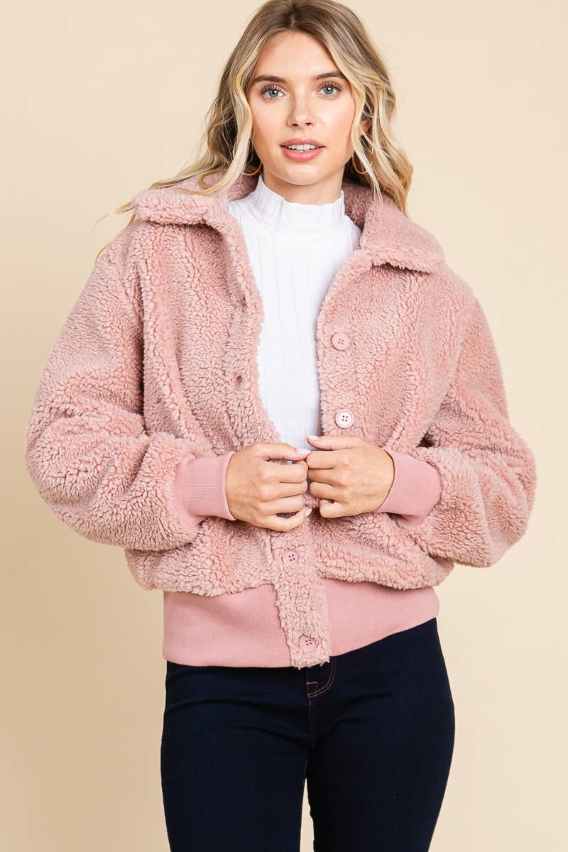 Pink Sherpa Bomber