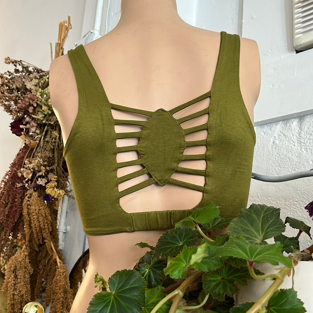 Open Back Leaf Bralette