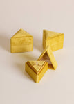 Velvet Jewelry Box - Triangle - Chartreuse