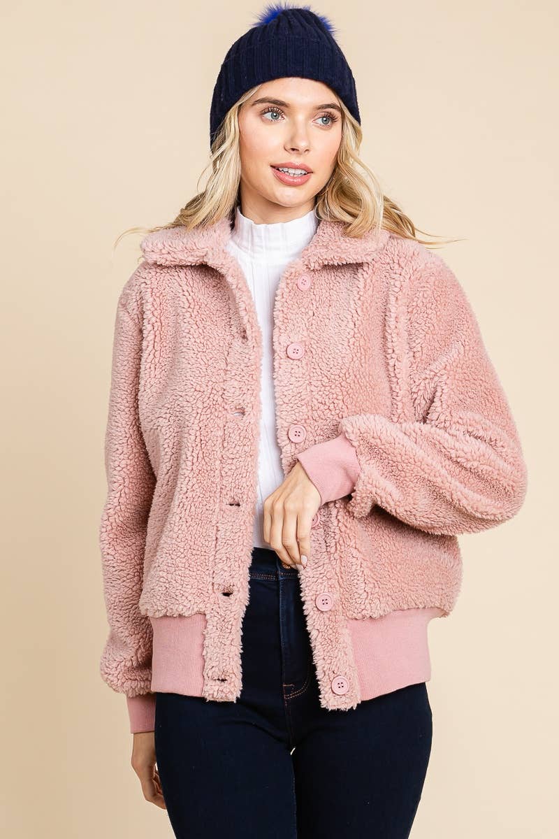 Pink Sherpa Bomber