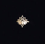 Blooming Lotus Brass Ring