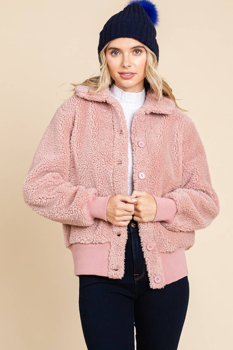 Pink Sherpa Bomber