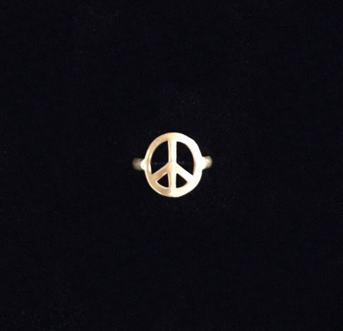 Peace Brass Ring