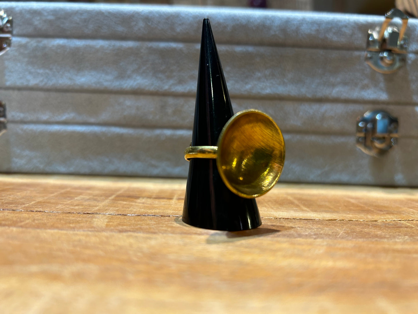 Adjustable Concave Brass Ring