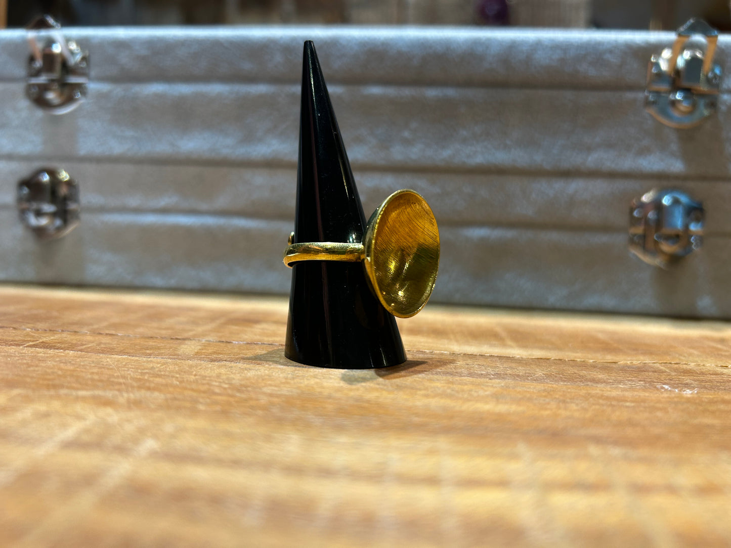 Adjustable Concave Brass Ring