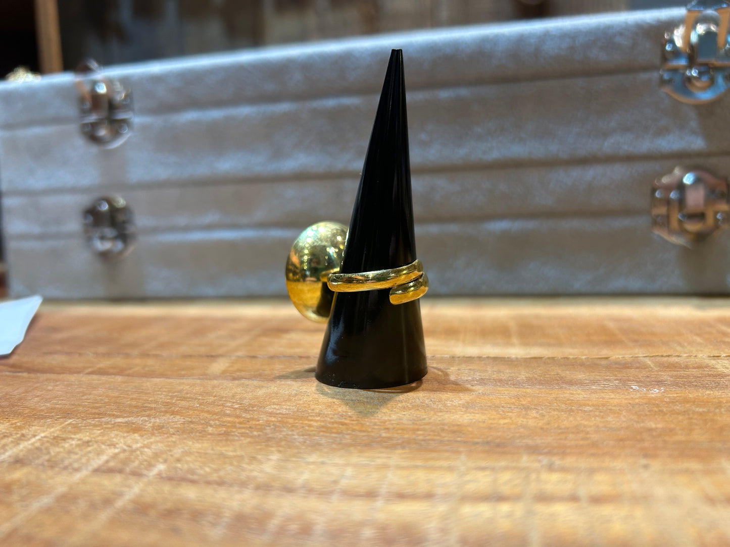 Adjustable Concave Brass Ring