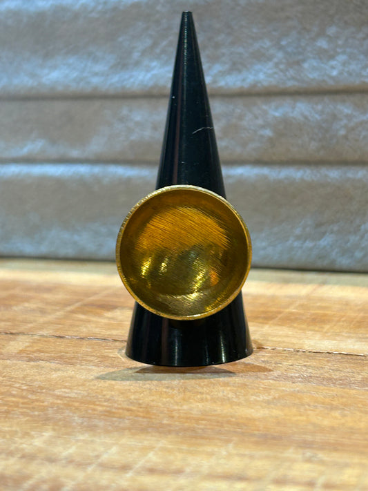 Adjustable Concave Brass Ring