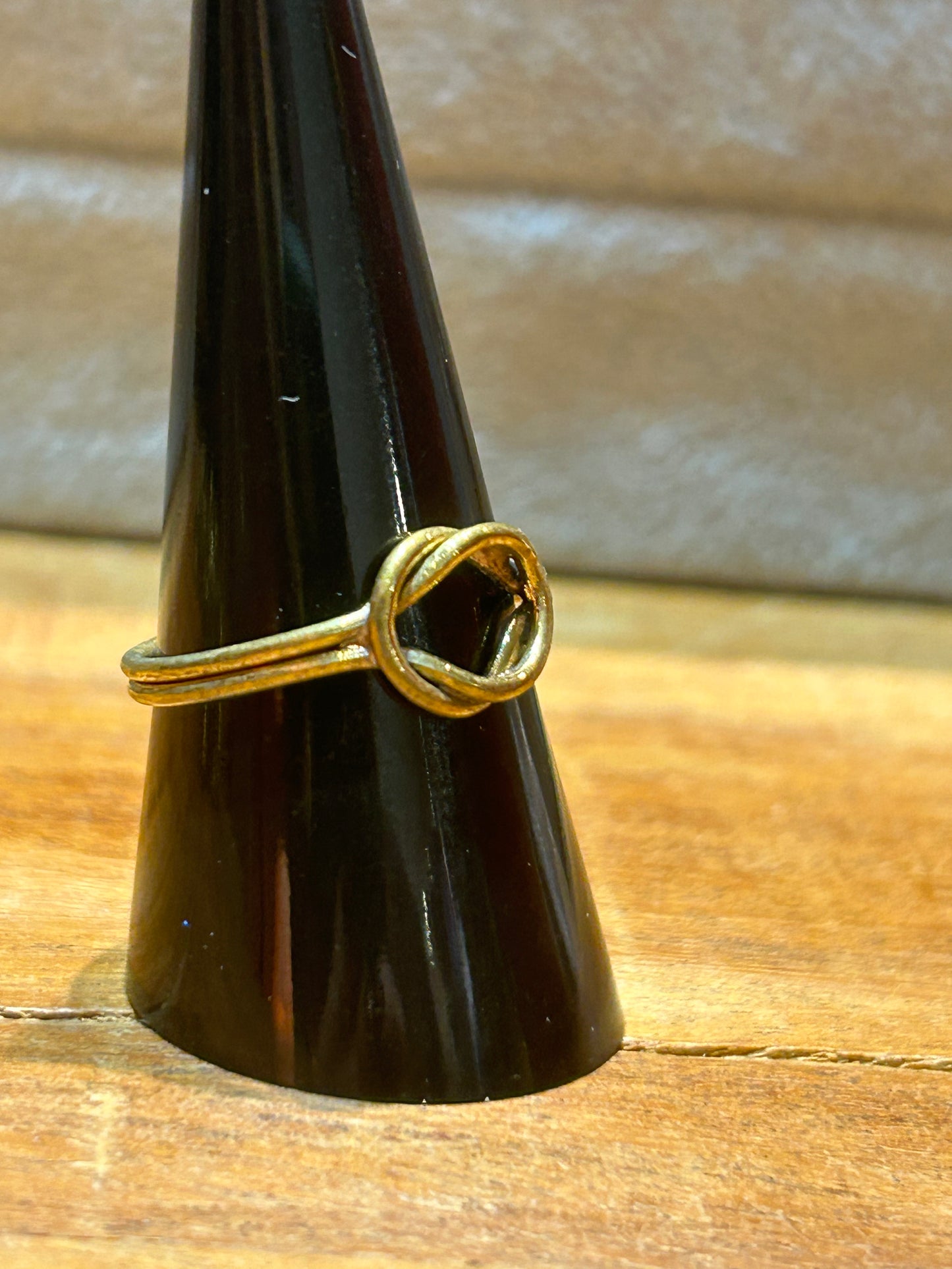 Handshake Knot Brass Ring