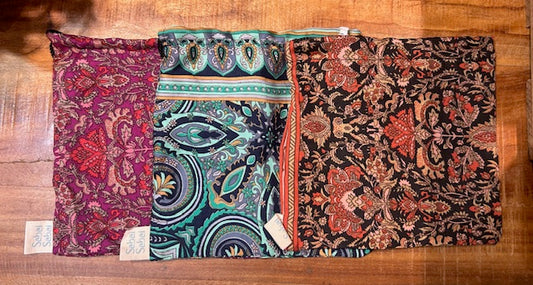 Set of 3 Silk Gift Bags