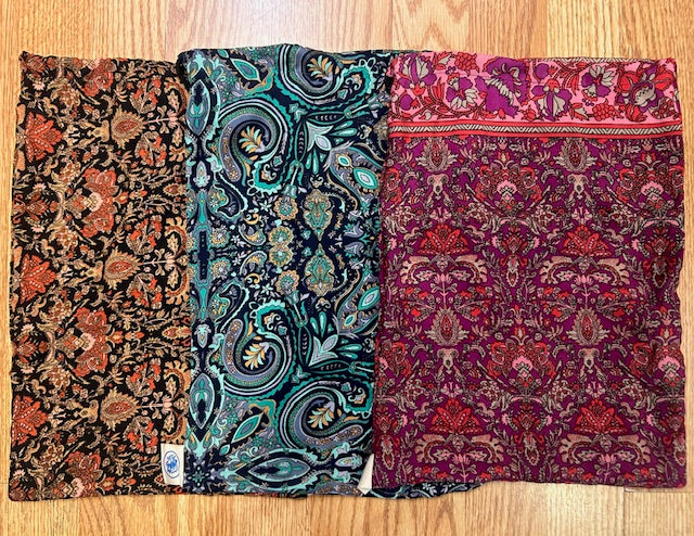 Set of 3 Silk Gift Bags