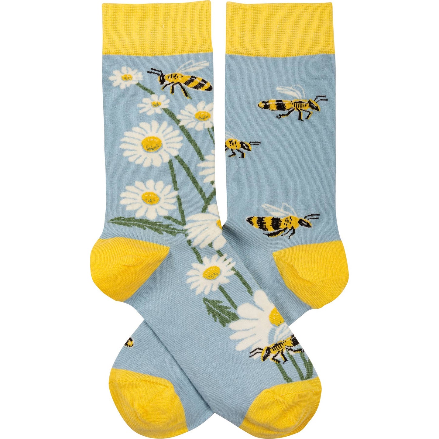 Bees And Daisies Socks