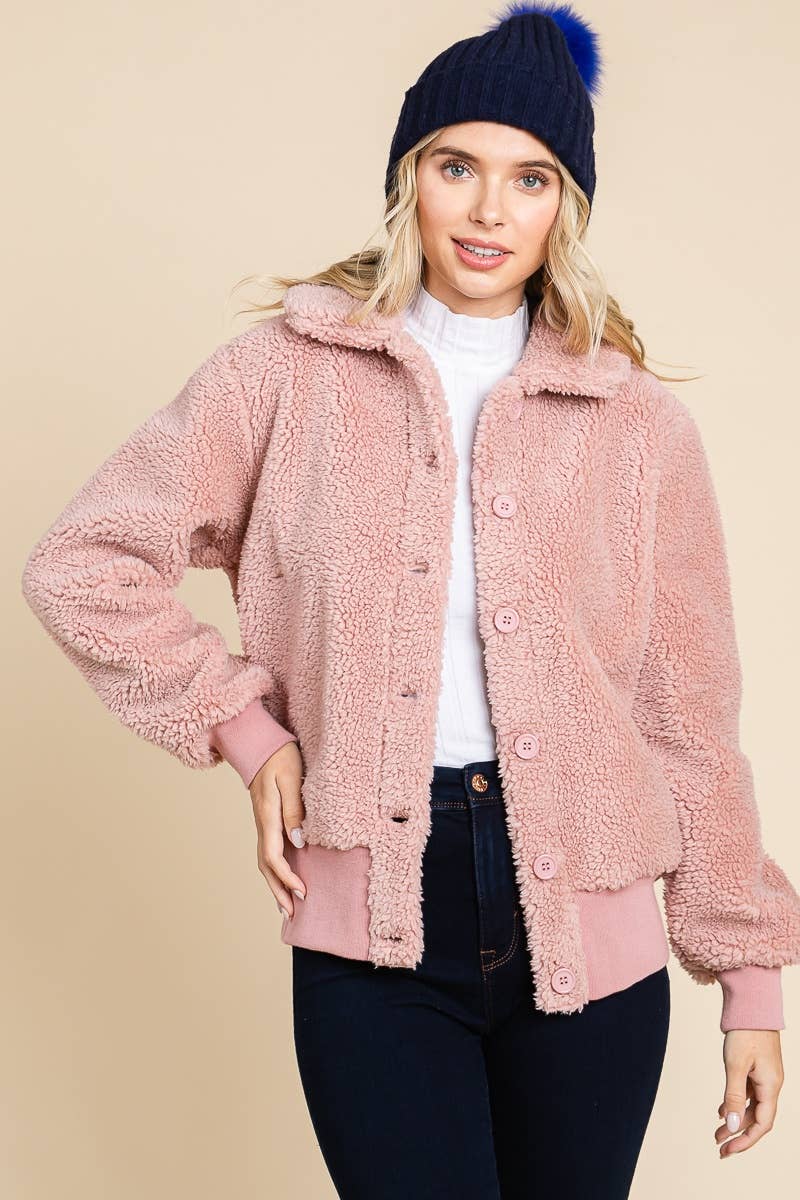 Pink Sherpa Bomber