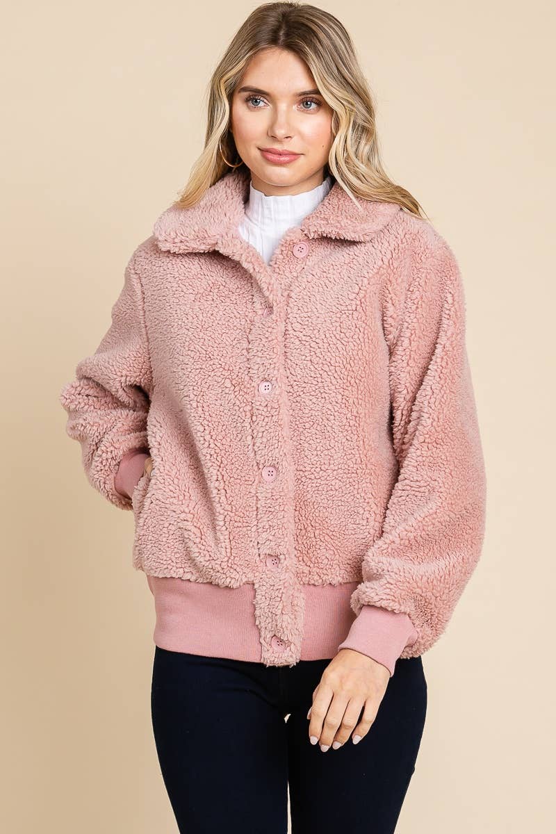 Pink Sherpa Bomber