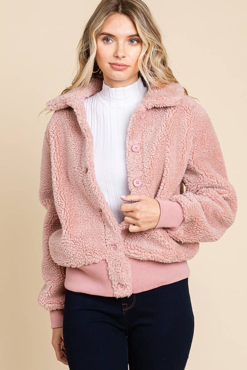 Pink Sherpa Bomber